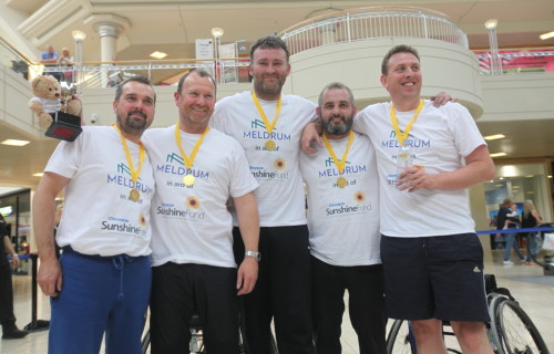 Wheelchair basketball tournament for the Sunshine Fund at the Metrocentre.