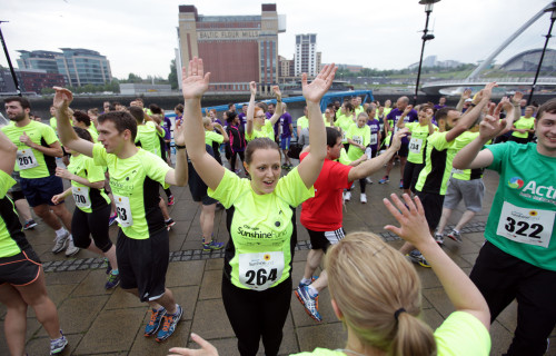 Sunshine fund run 2015 at Newcastle quayside
WITH VIDEO